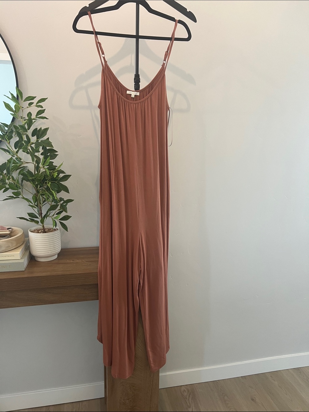 Rusty Rose Sleeveless Jumpsuit